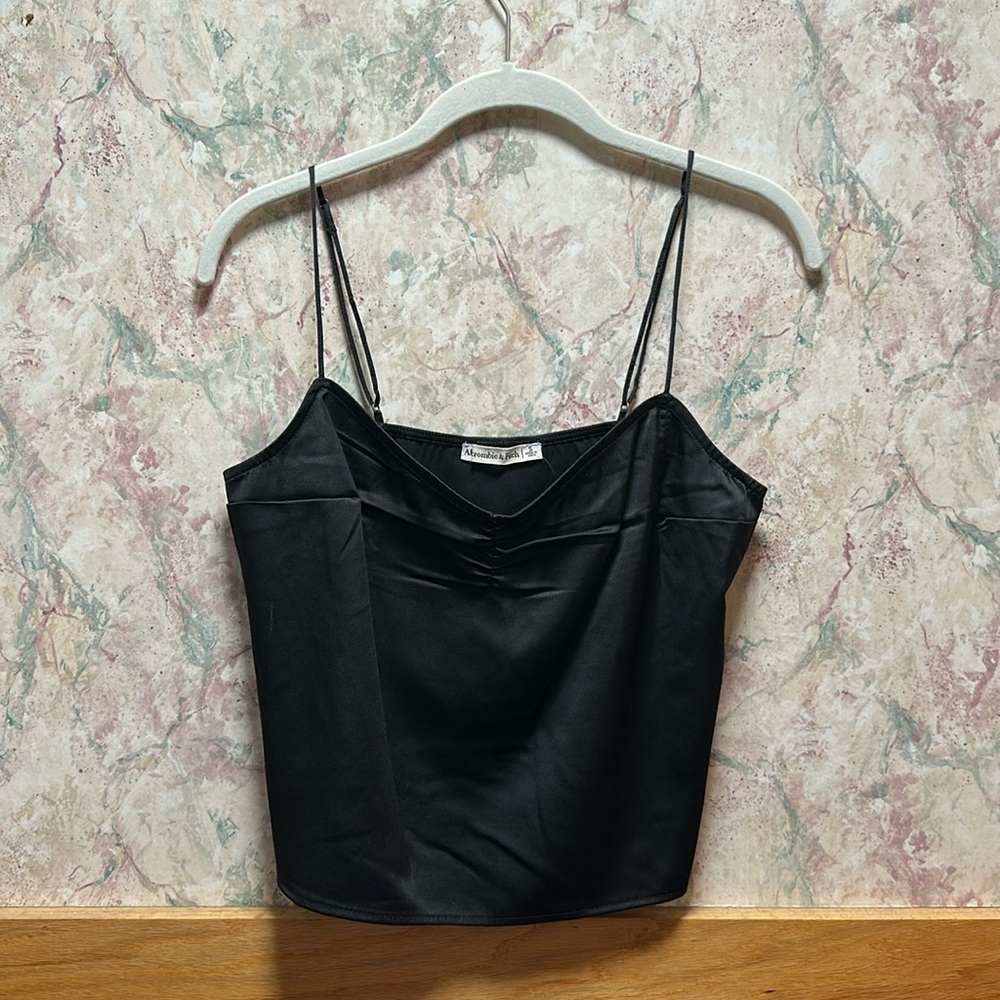 Black Satin Tank top
